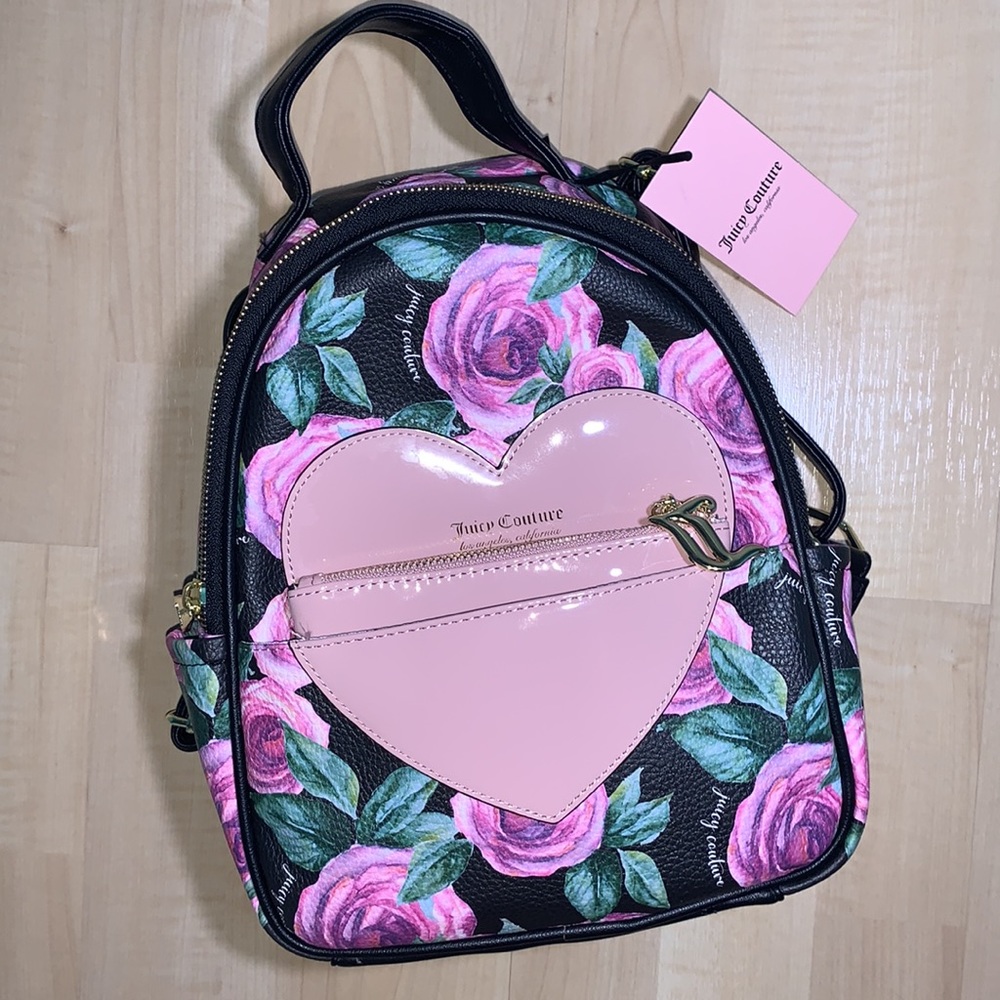 HOST β
π₯³ JUICY COUTURE MOODY GARDEN Blk Whole Lotta Love - Picture 3 of 13